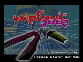 Title screen of Wipeout XL on the Sega Saturn.