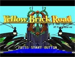 Title screen of Yellow Brick Road on the Sega Saturn.