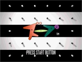 Title screen of Zoop on the Sega Saturn.