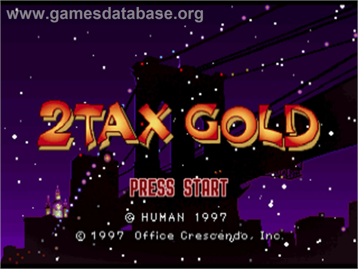 2Tax Gold - Sega Saturn - Artwork - Title Screen