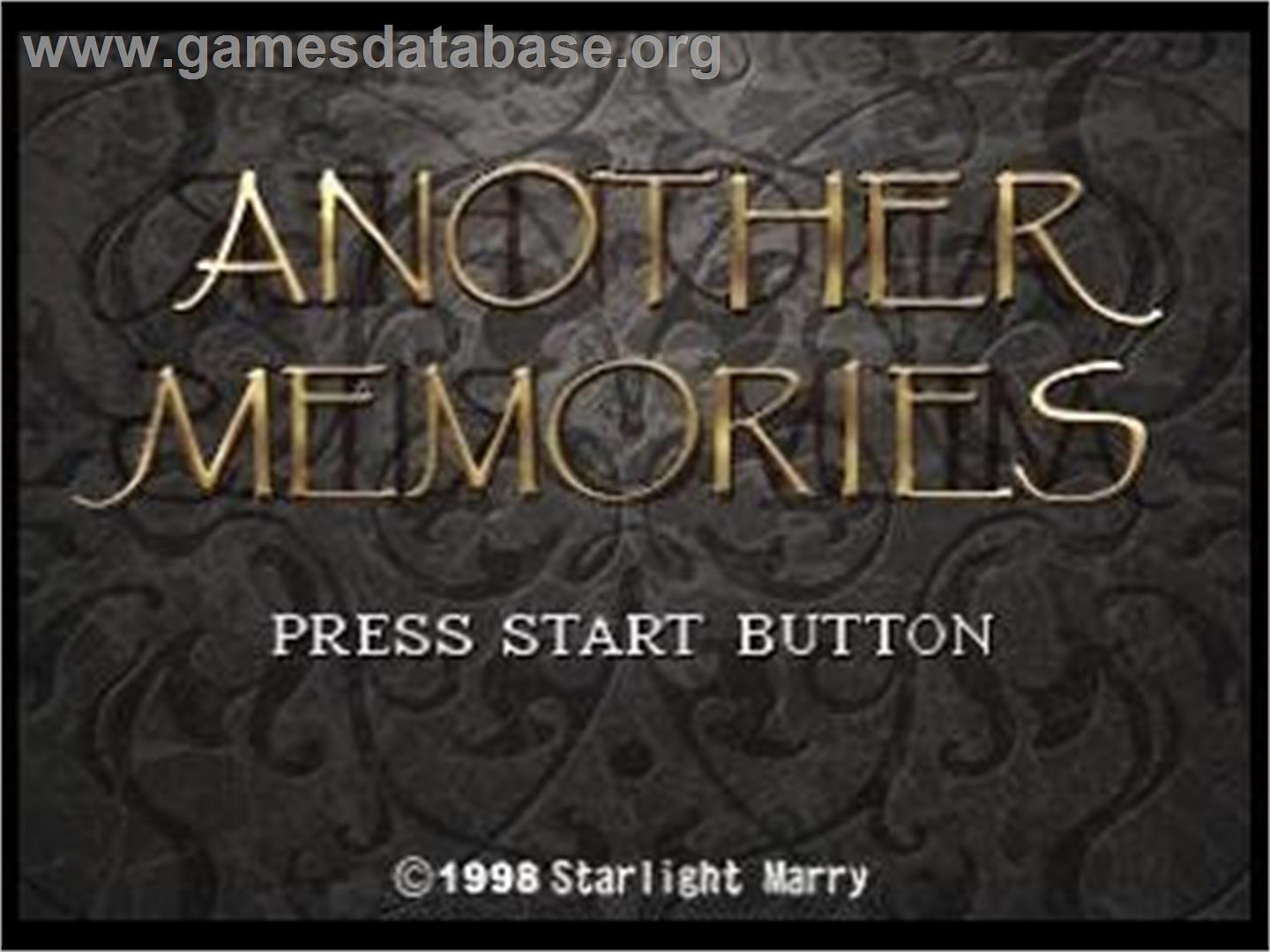 Another Memories - Sega Saturn - Artwork - Title Screen