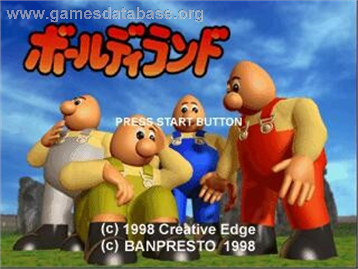 Baldy Land - Sega Saturn - Artwork - Title Screen