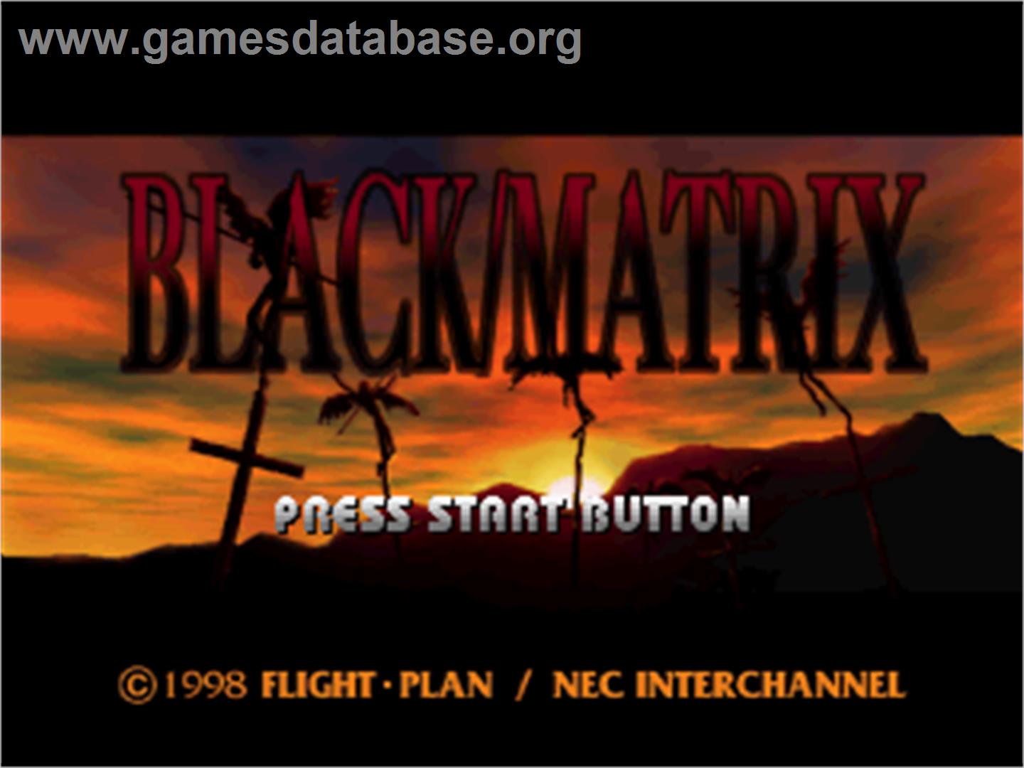 Black Matrix - Sega Saturn - Artwork - Title Screen