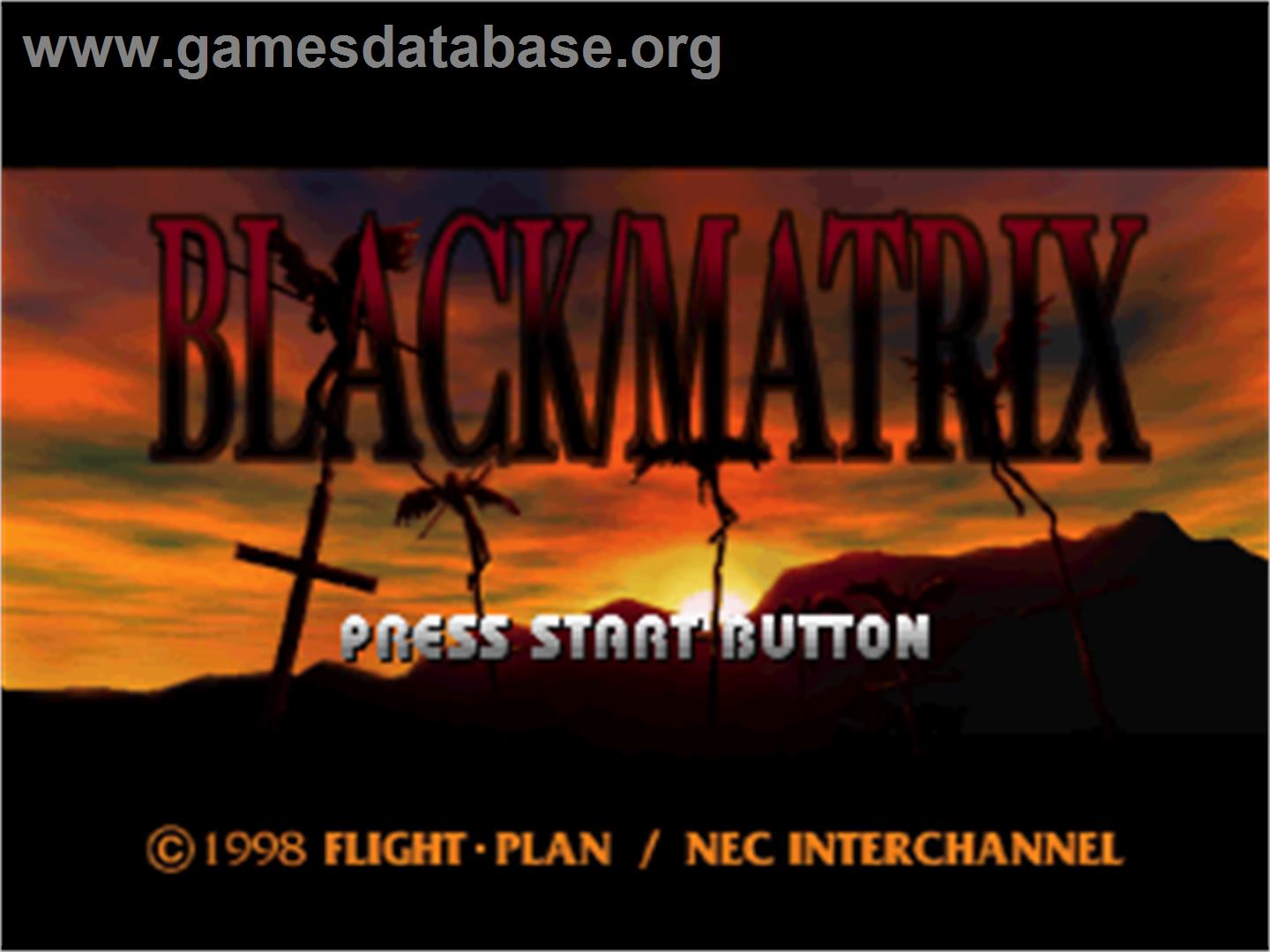Black Matrix - Sega Saturn - Artwork - Title Screen