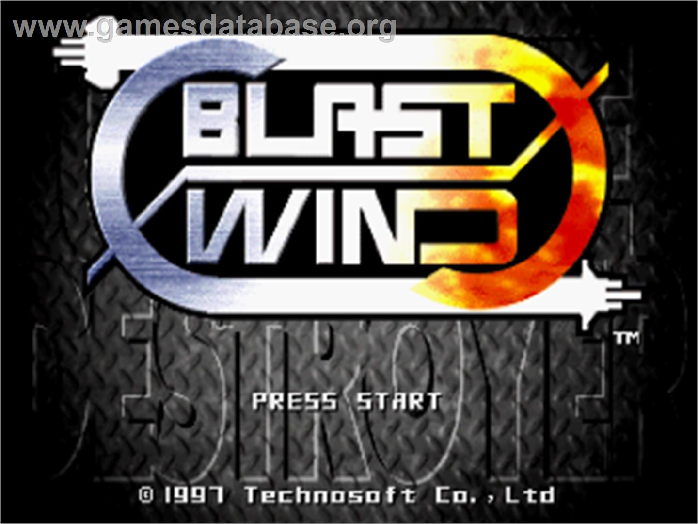 Blast Wind - Sega Saturn - Artwork - Title Screen