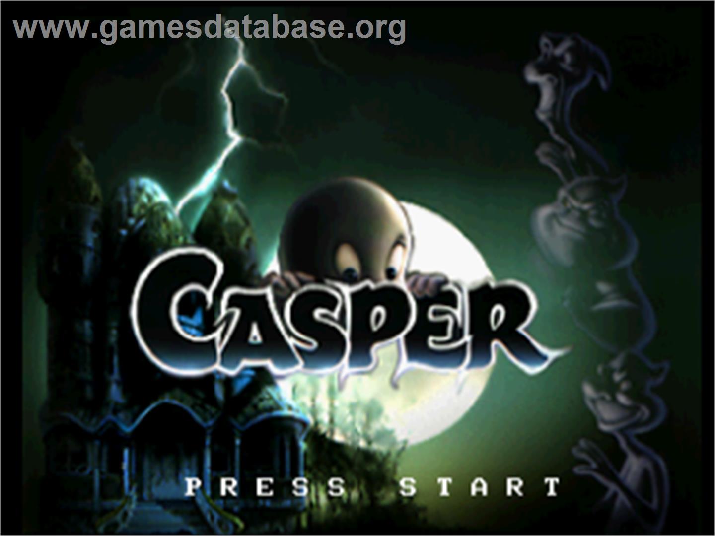 Casper - Sega Saturn - Artwork - Title Screen