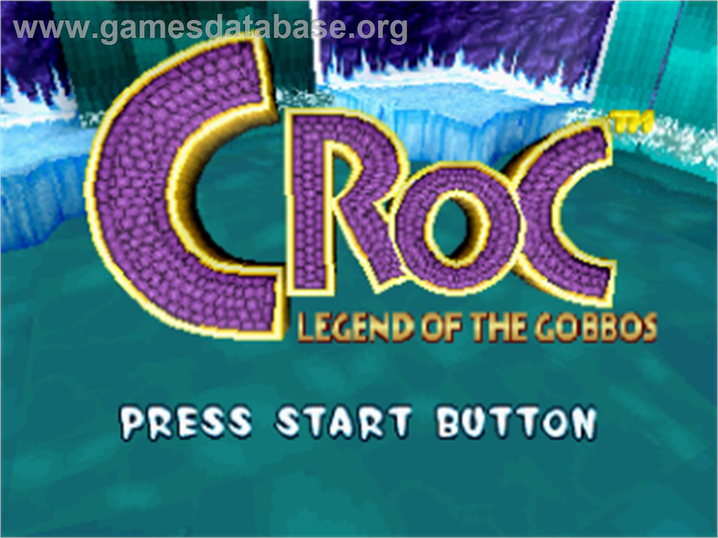 Croc: Legend of the Gobbos - Sega Saturn - Artwork - Title Screen