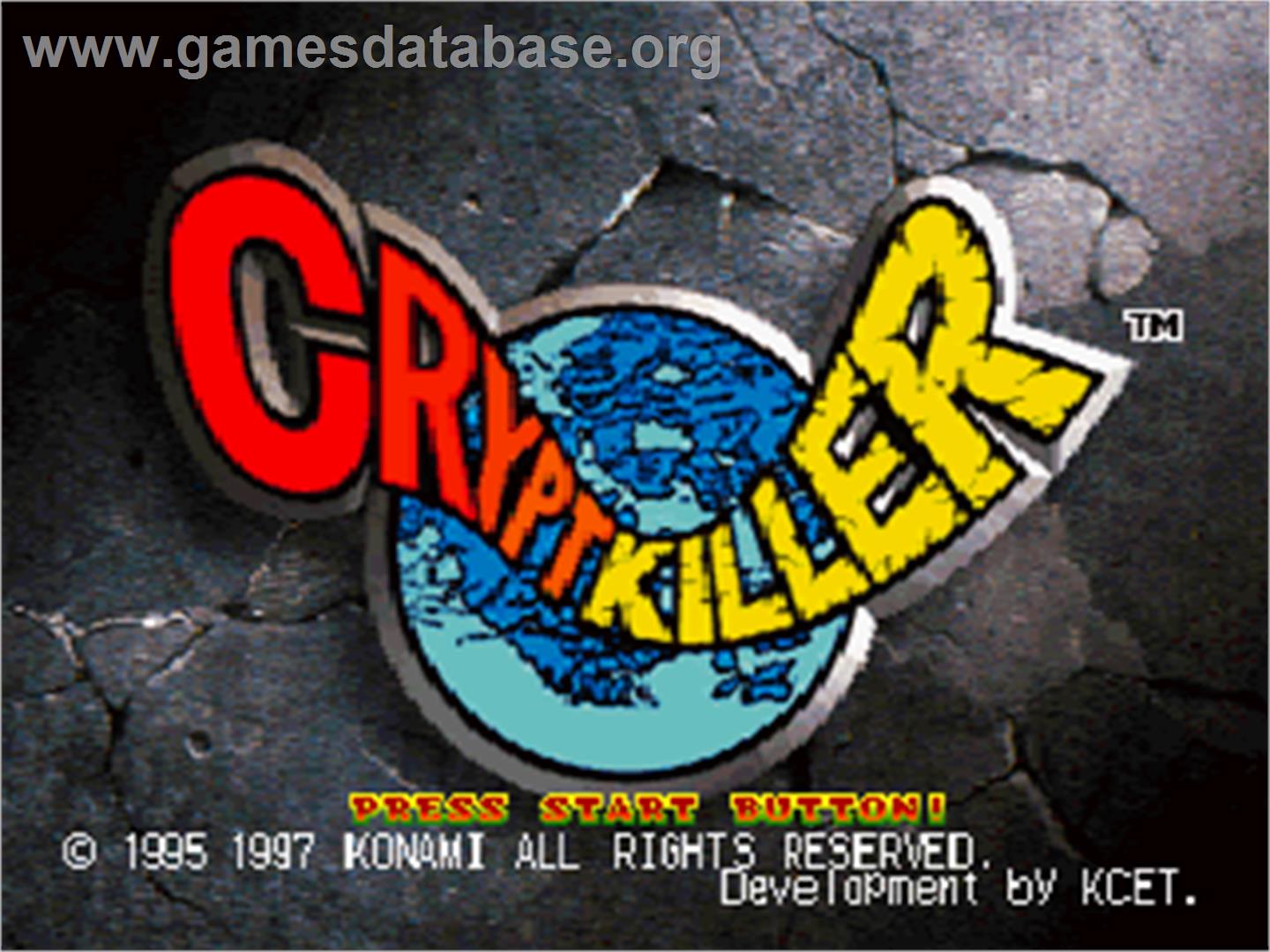Crypt Killer - Sega Saturn - Artwork - Title Screen