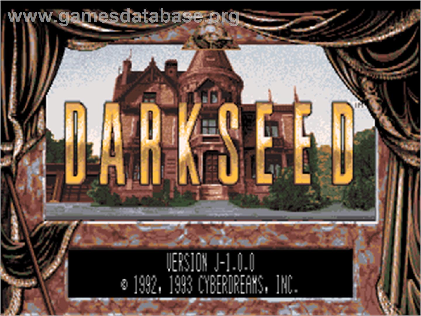 Dark Seed - Sega Saturn - Artwork - Title Screen