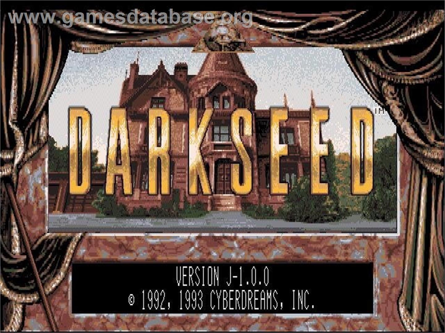 Dark Seed - Sega Saturn - Artwork - Title Screen