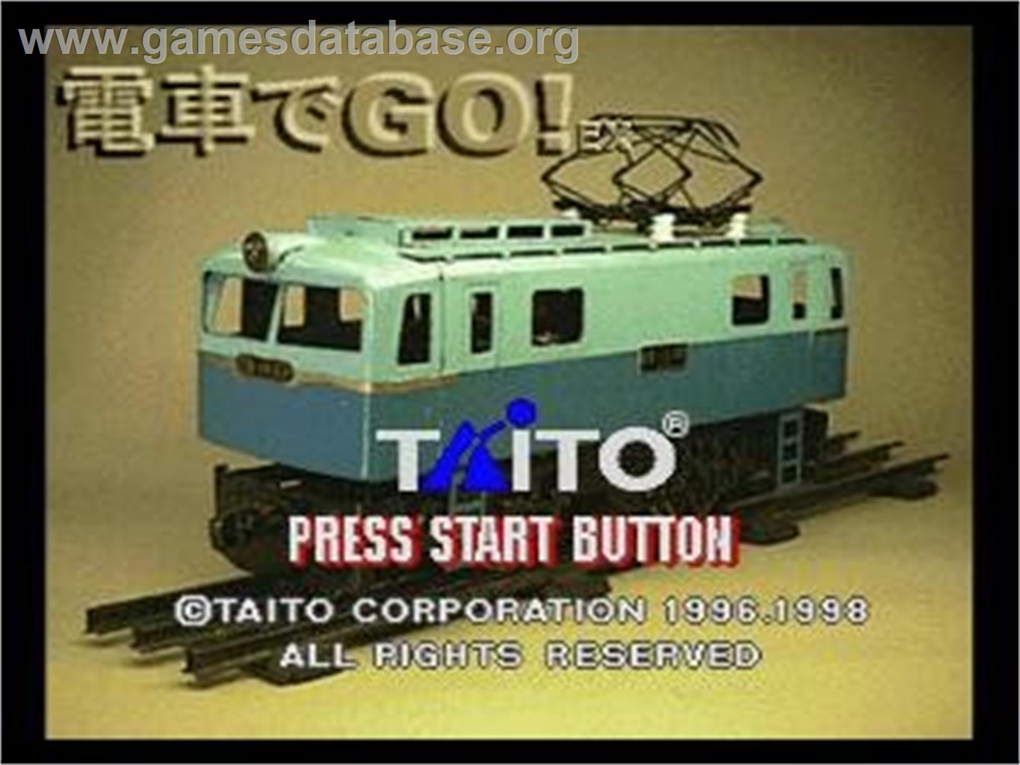 Densha de Go! EX - Sega Saturn - Artwork - Title Screen
