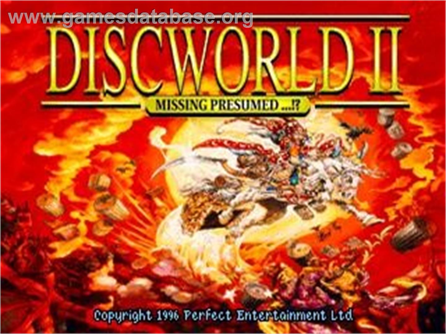 Discworld 2 - Missing Presumed...!? - Sega Saturn - Artwork - Title Screen
