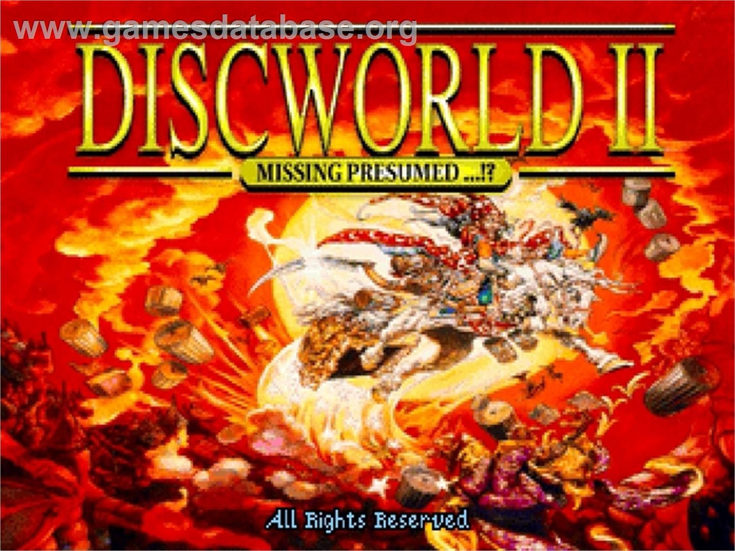 Discworld II: Missing, presumed... ! - Sega Saturn - Artwork - Title Screen