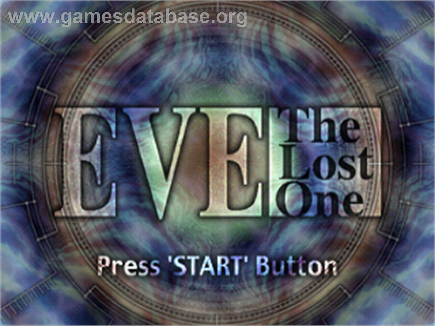 Eve: The Lost One - Sega Saturn - Artwork - Title Screen