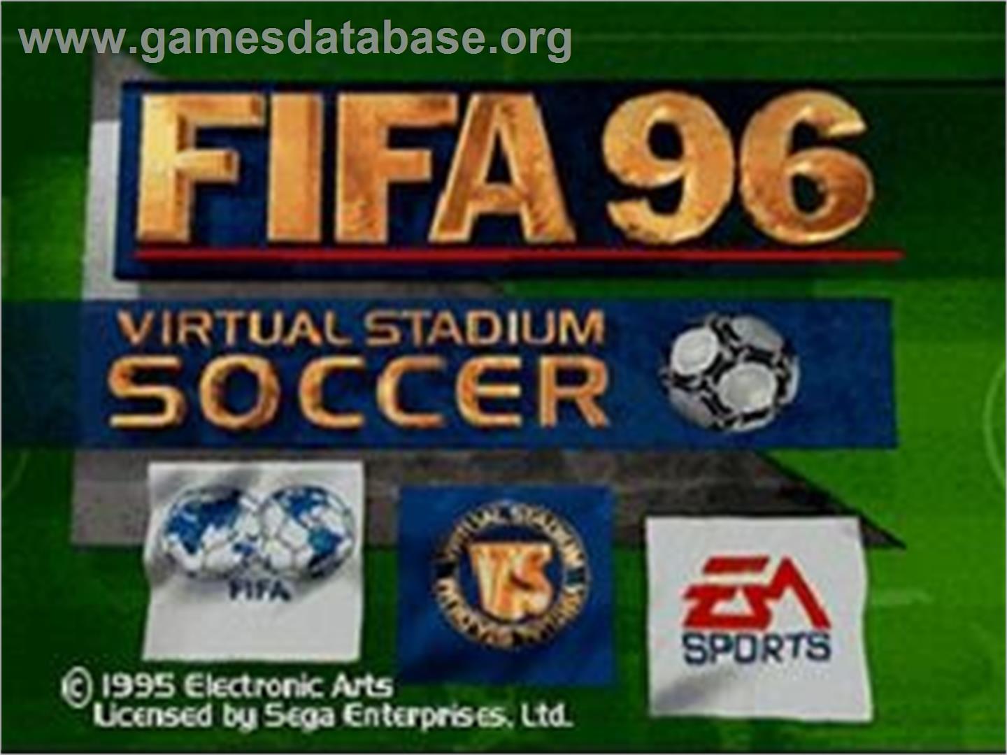 FIFA Soccer 96 - Sega Saturn - Artwork - Title Screen