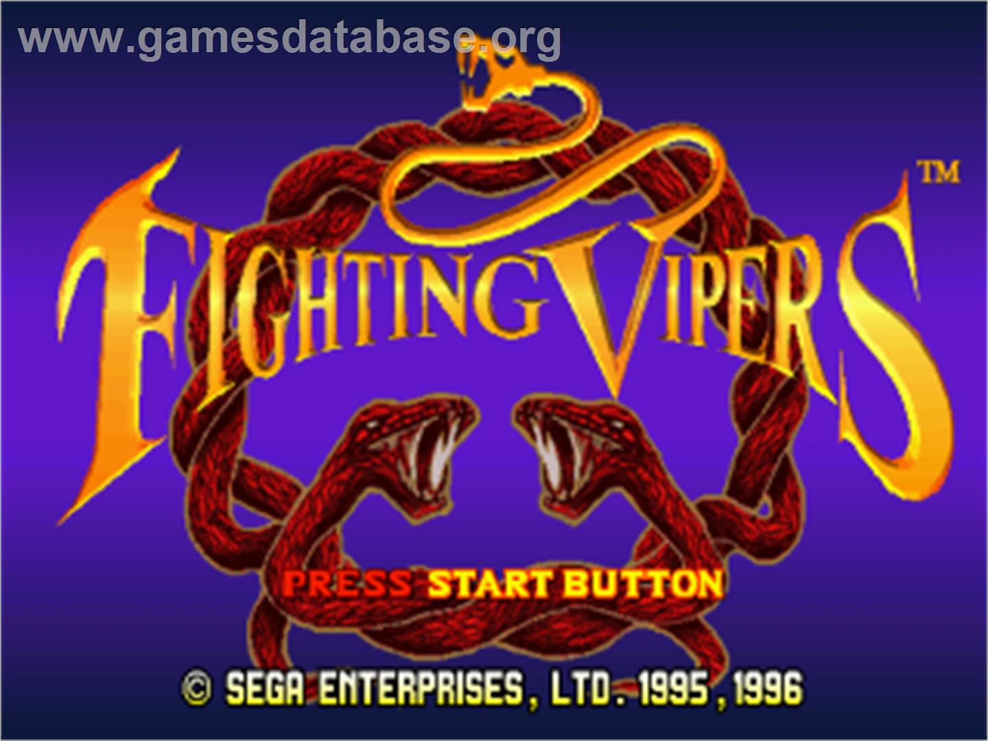 Fighting Vipers - Sega Saturn - Artwork - Title Screen
