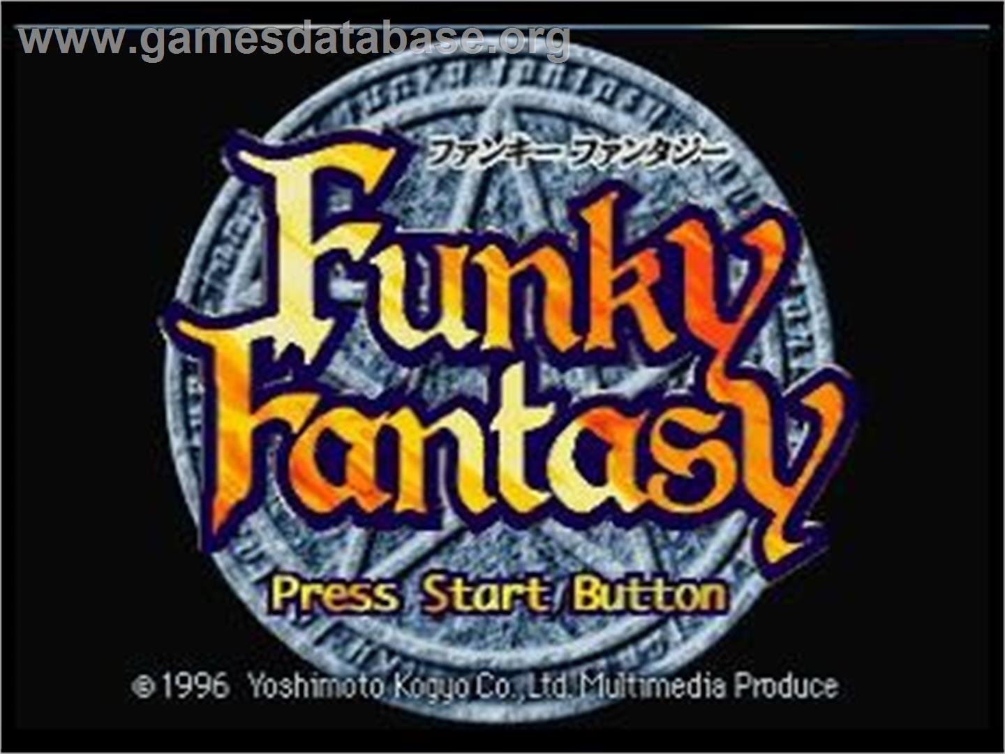 Funky Fantasy - Sega Saturn - Artwork - Title Screen