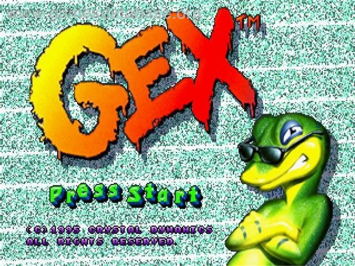 Gex - Sega Saturn - Artwork - Title Screen
