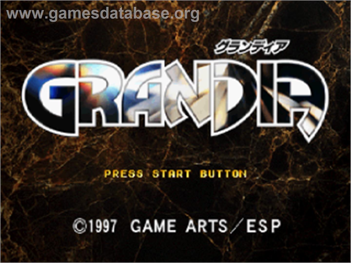 Grandia - Sega Saturn - Artwork - Title Screen