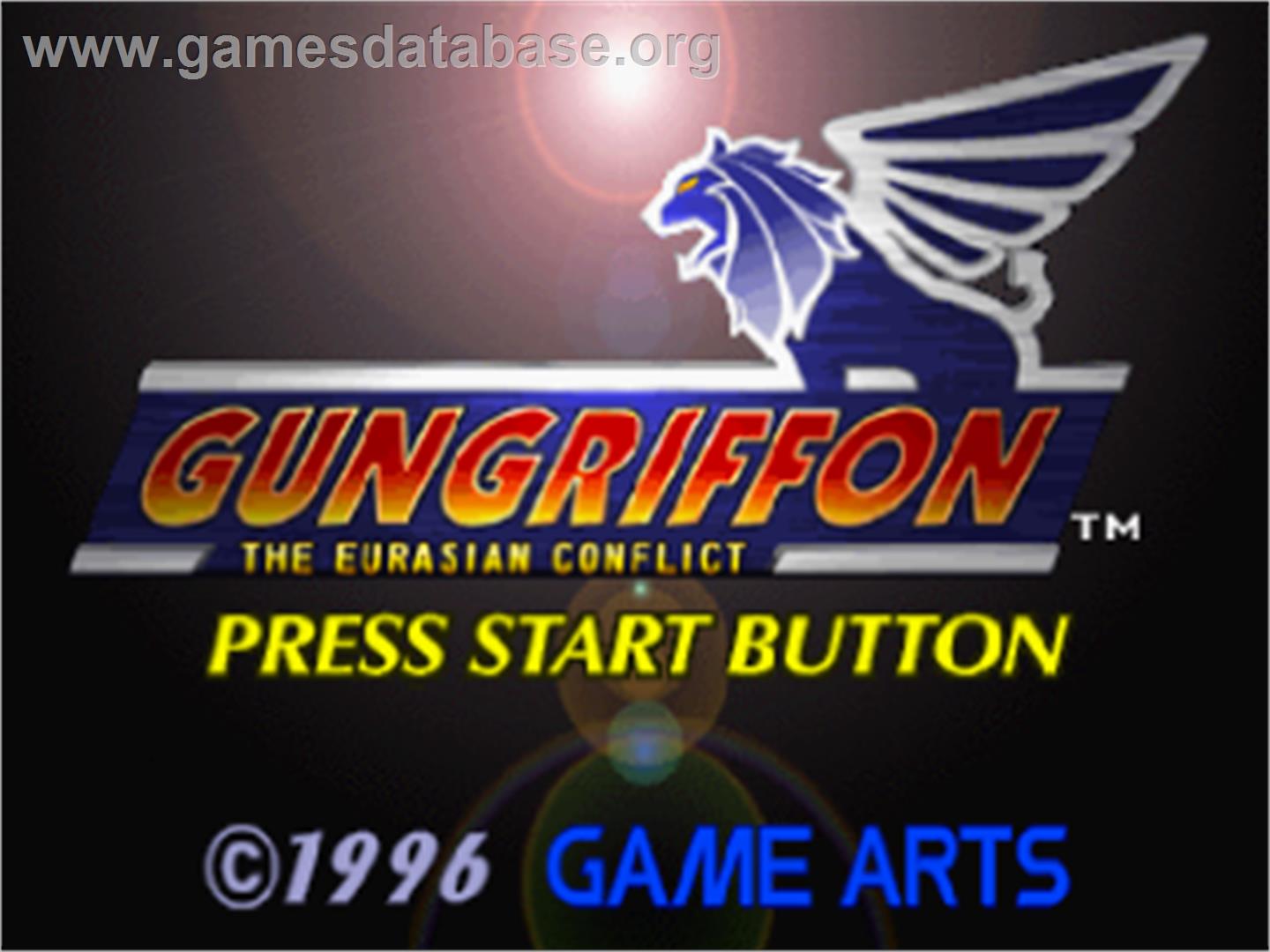 Gungriffon: The Eurasian Conflict - Sega Saturn - Artwork - Title Screen