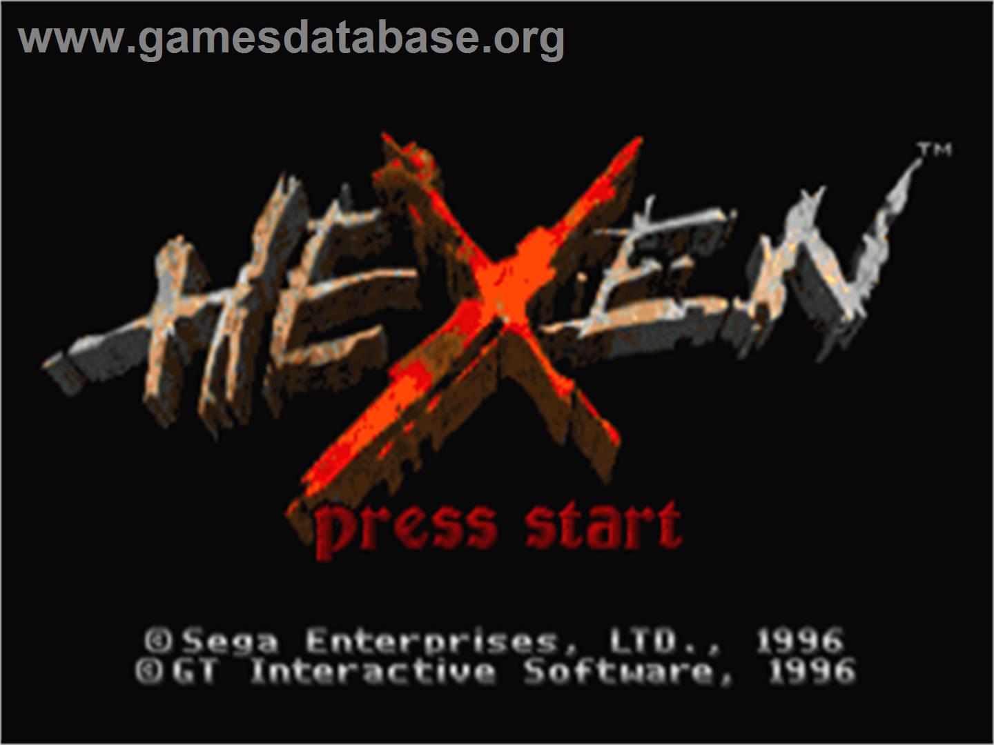 Hexen - Sega Saturn - Artwork - Title Screen