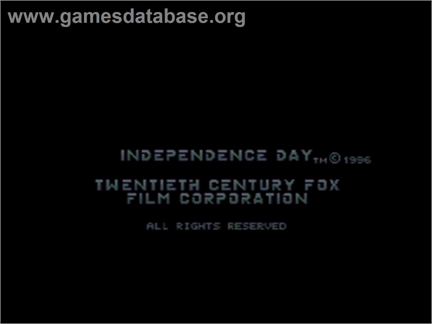 Independence Day: The Game - Sega Saturn - Artwork - Title Screen
