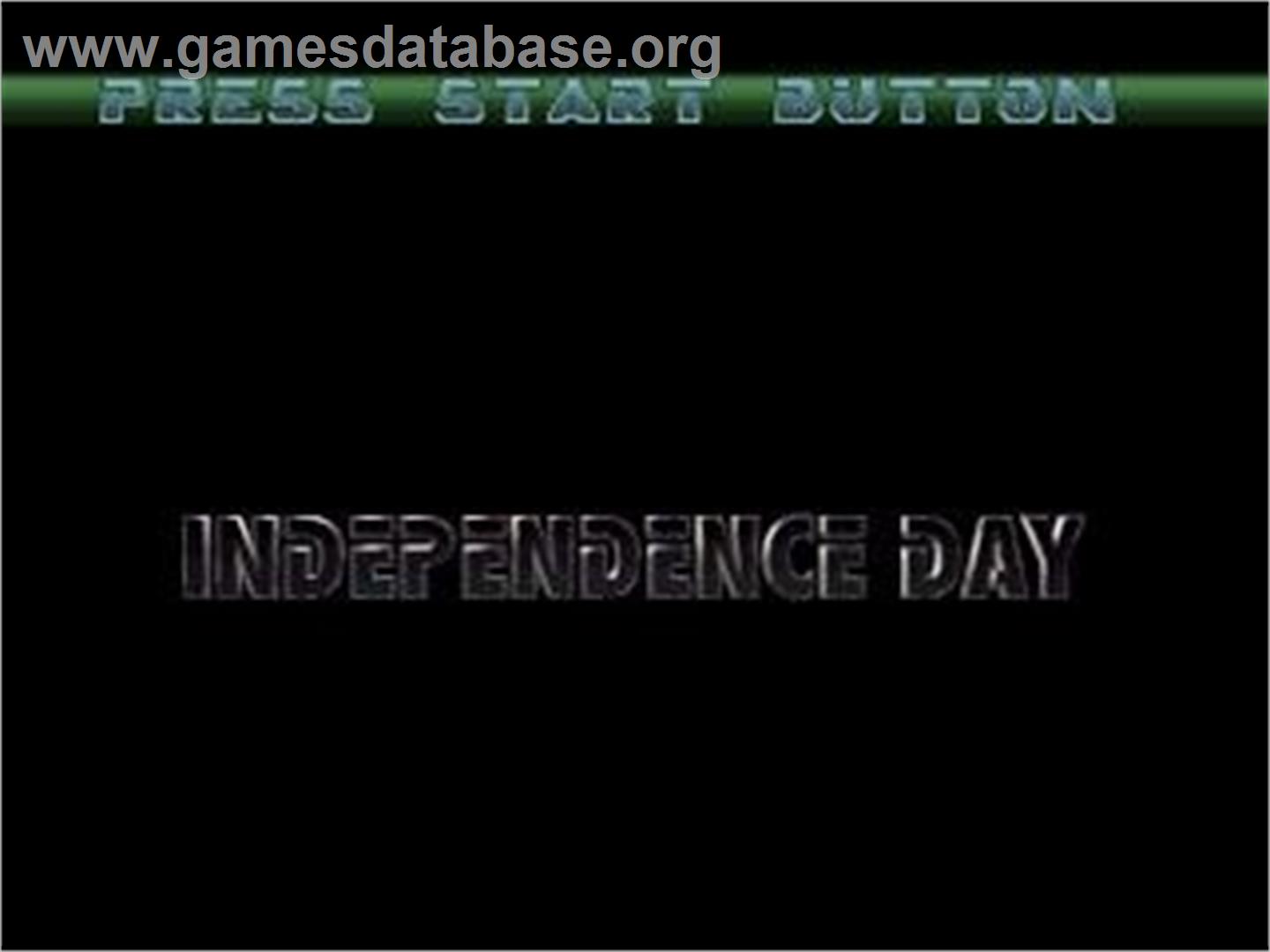 Independence Day - Sega Saturn - Artwork - Title Screen