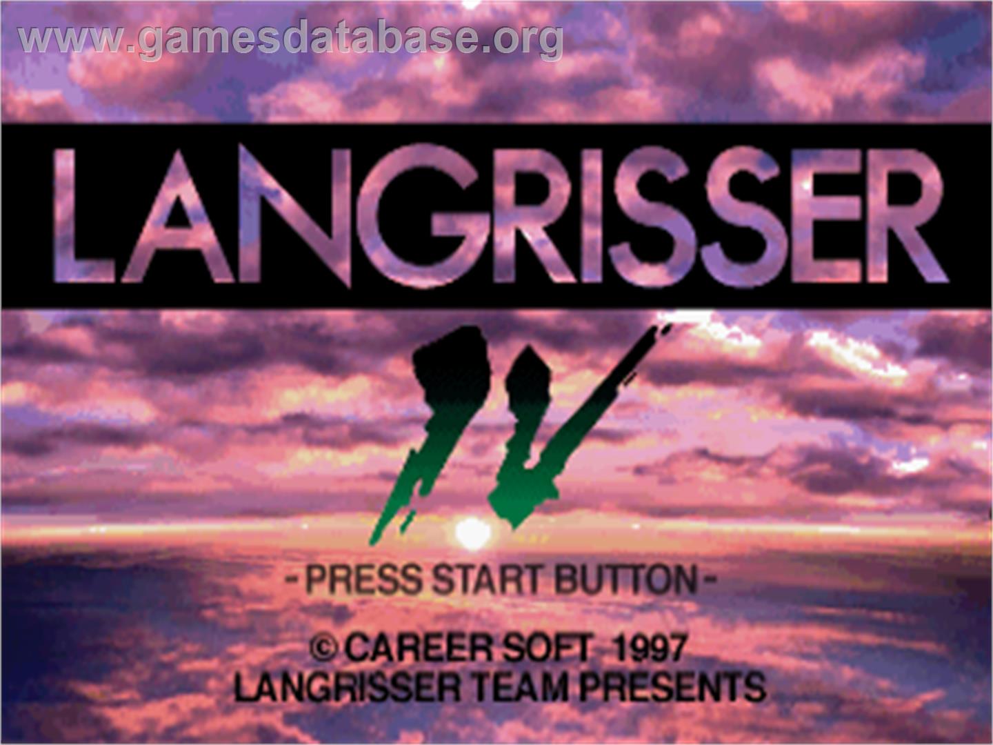 Langrisser 4 - Sega Saturn - Artwork - Title Screen