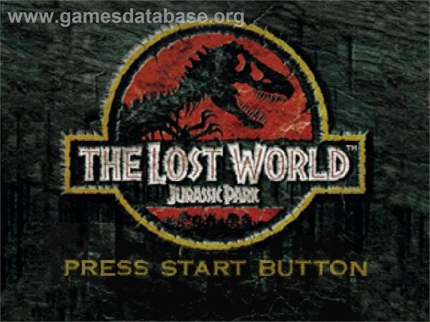Lost World - Jurassic Park, The - Sega Saturn - Artwork - Title Screen