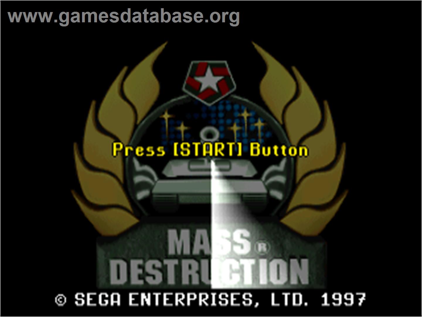 Mass Destruction - Sega Saturn - Artwork - Title Screen