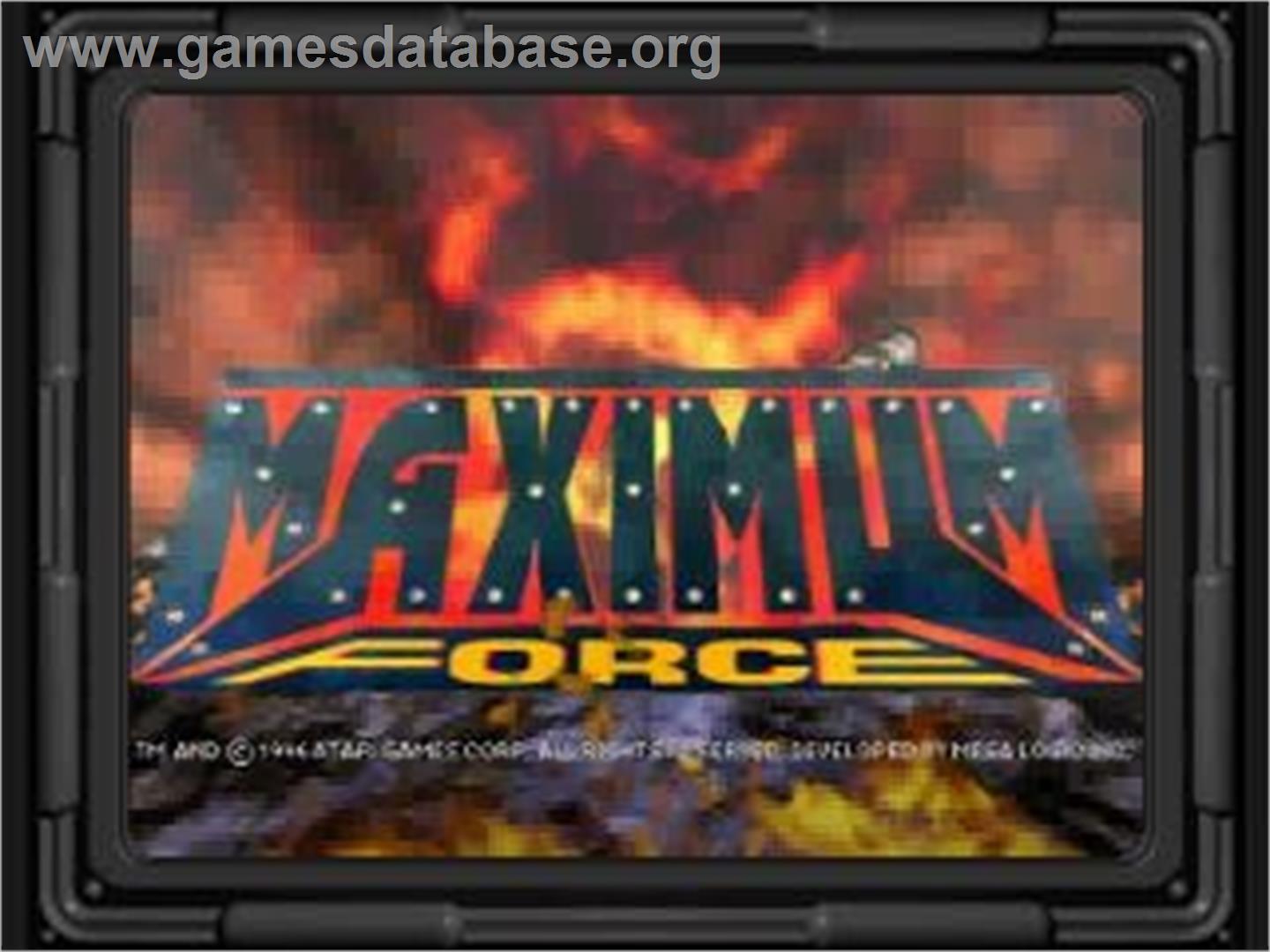 Maximum Force - Sega Saturn - Artwork - Title Screen