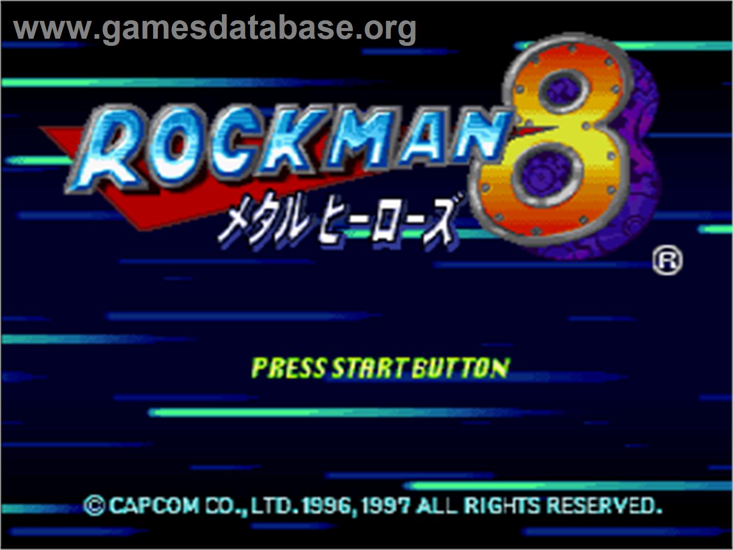 Mega Man 8: Anniversary Edition - Sega Saturn - Artwork - Title Screen