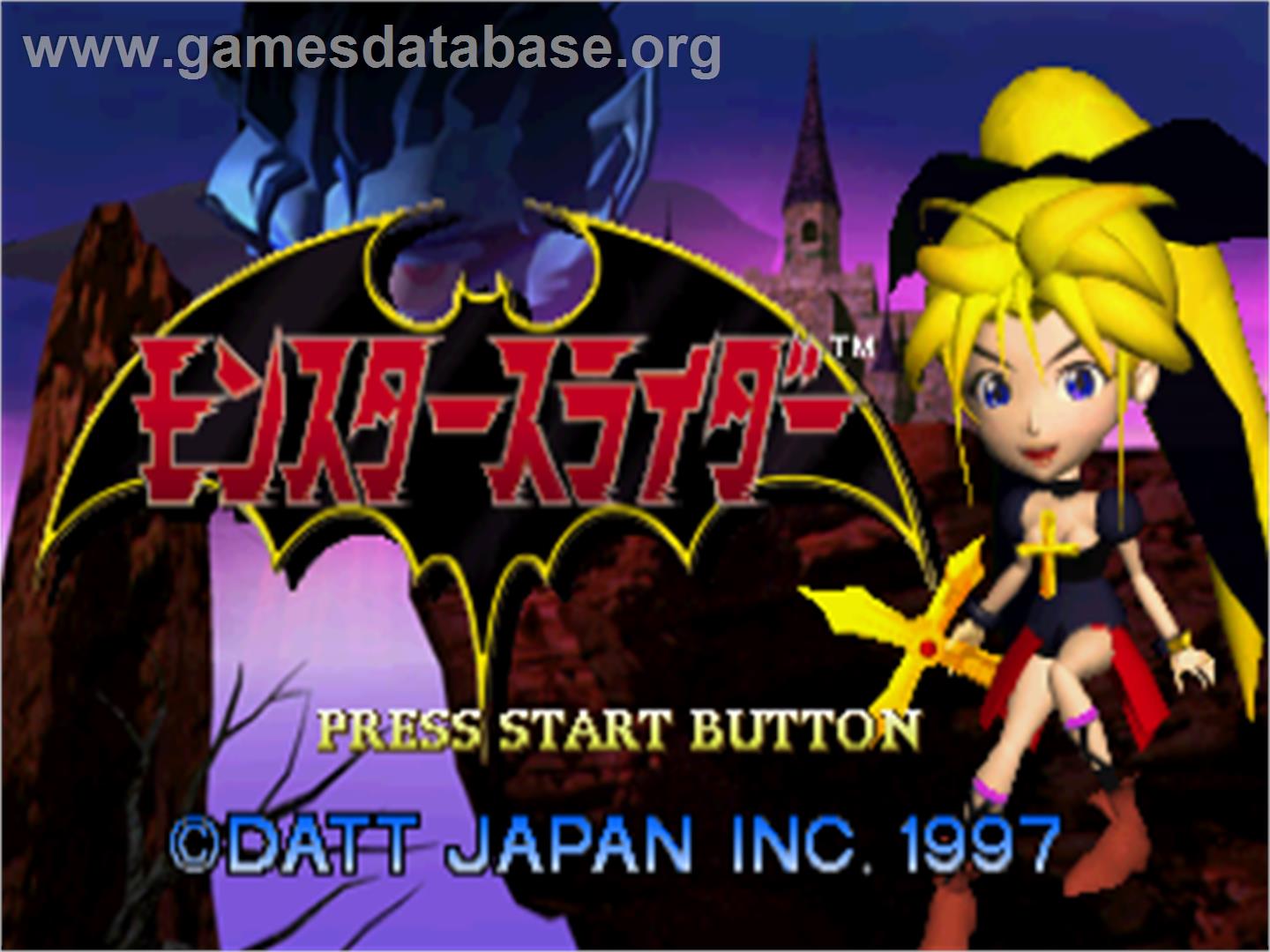 Monster Slider - Sega Saturn - Artwork - Title Screen