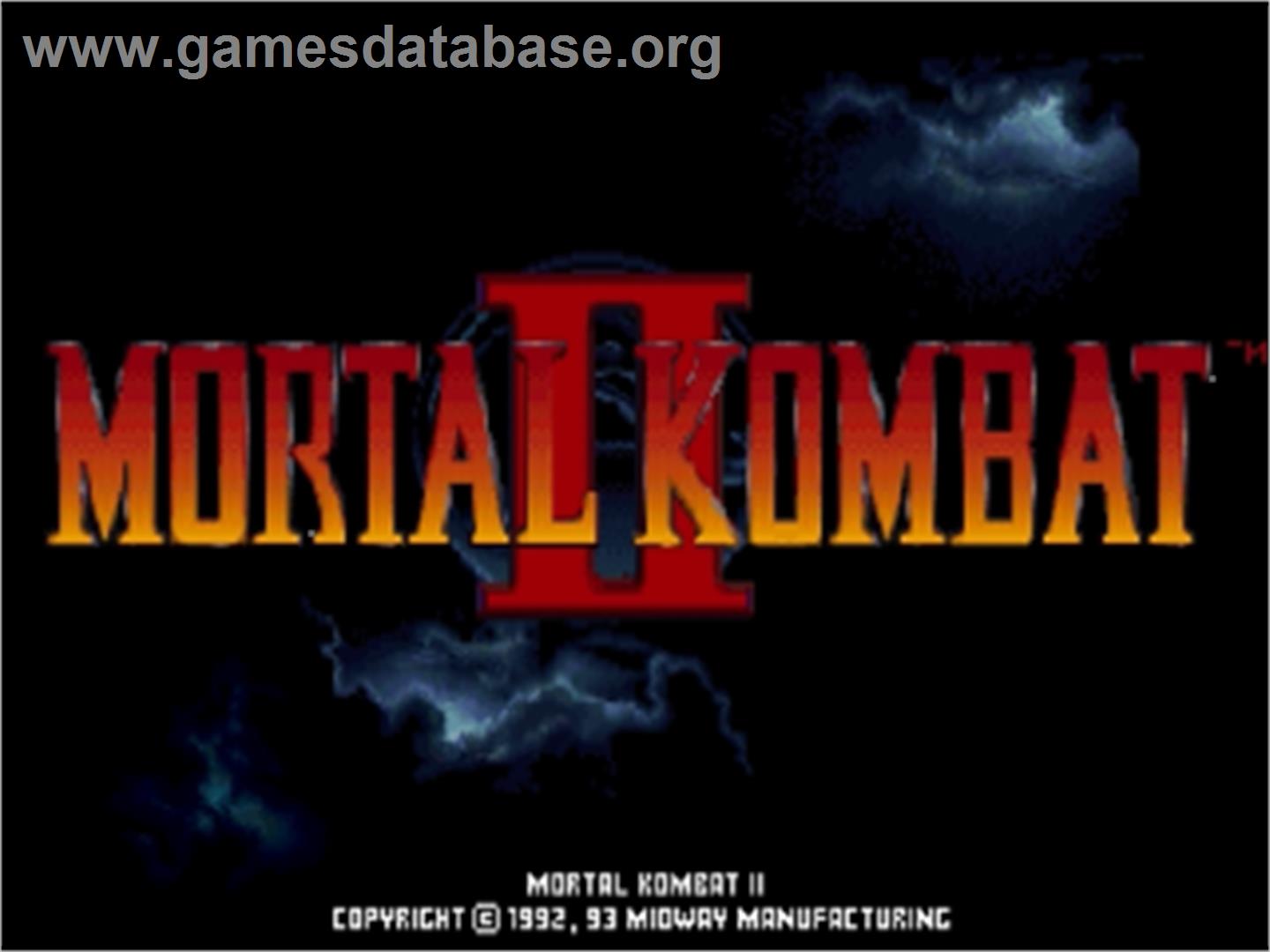 Mortal Kombat II - Sega Saturn - Artwork - Title Screen