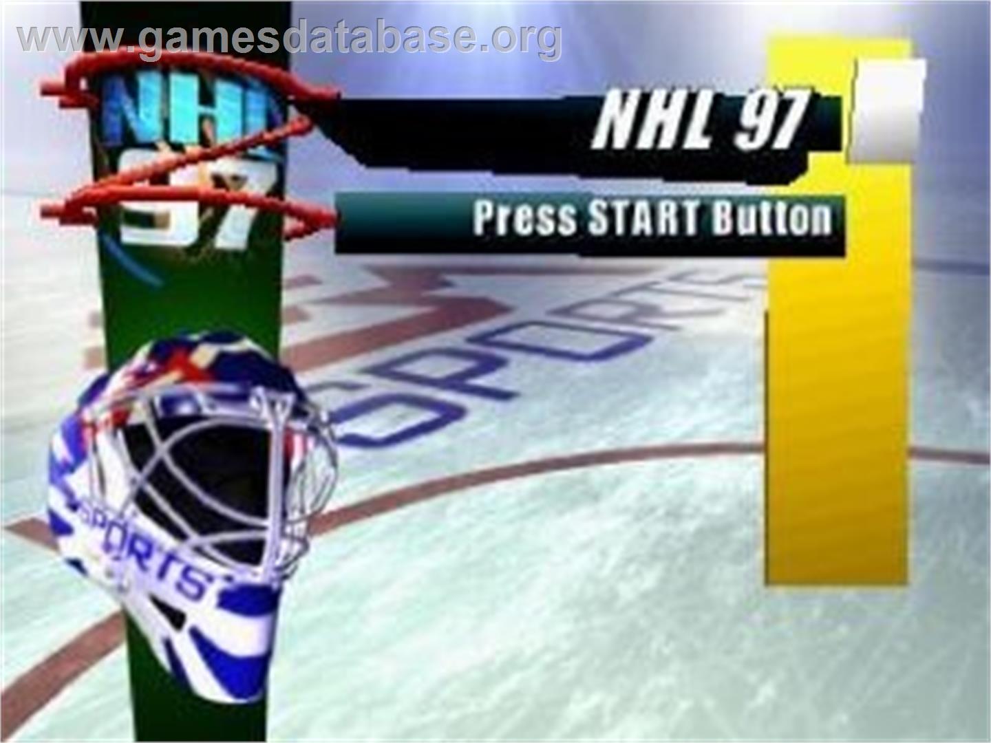 NHL 97 - Sega Saturn - Artwork - Title Screen