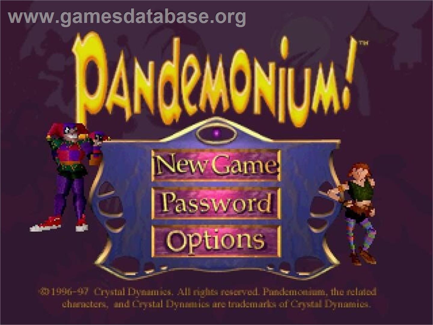 Pandemonium! - Sega Saturn - Artwork - Title Screen
