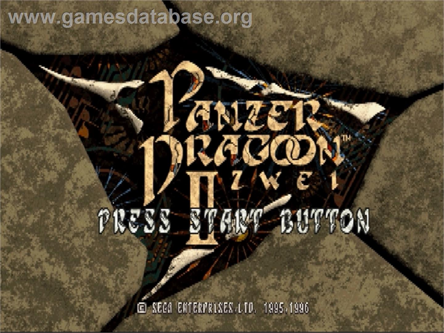 Panzer Dragoon II: Zwei - Sega Saturn - Artwork - Title Screen
