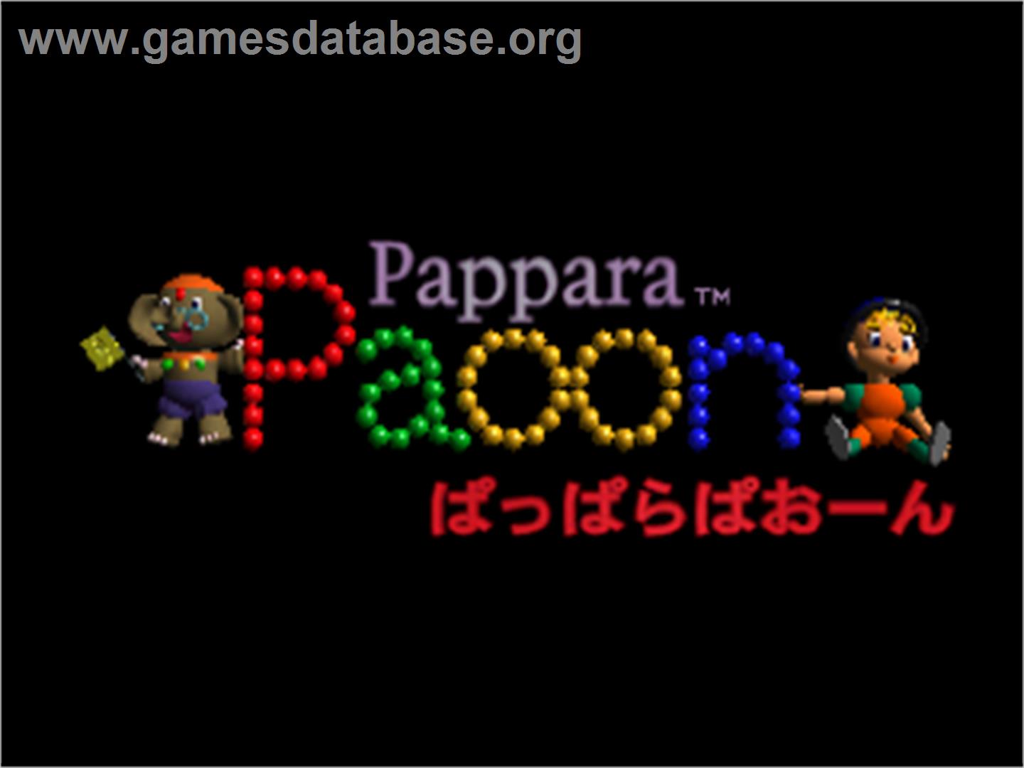 Pappara Paoon - Sega Saturn - Artwork - Title Screen