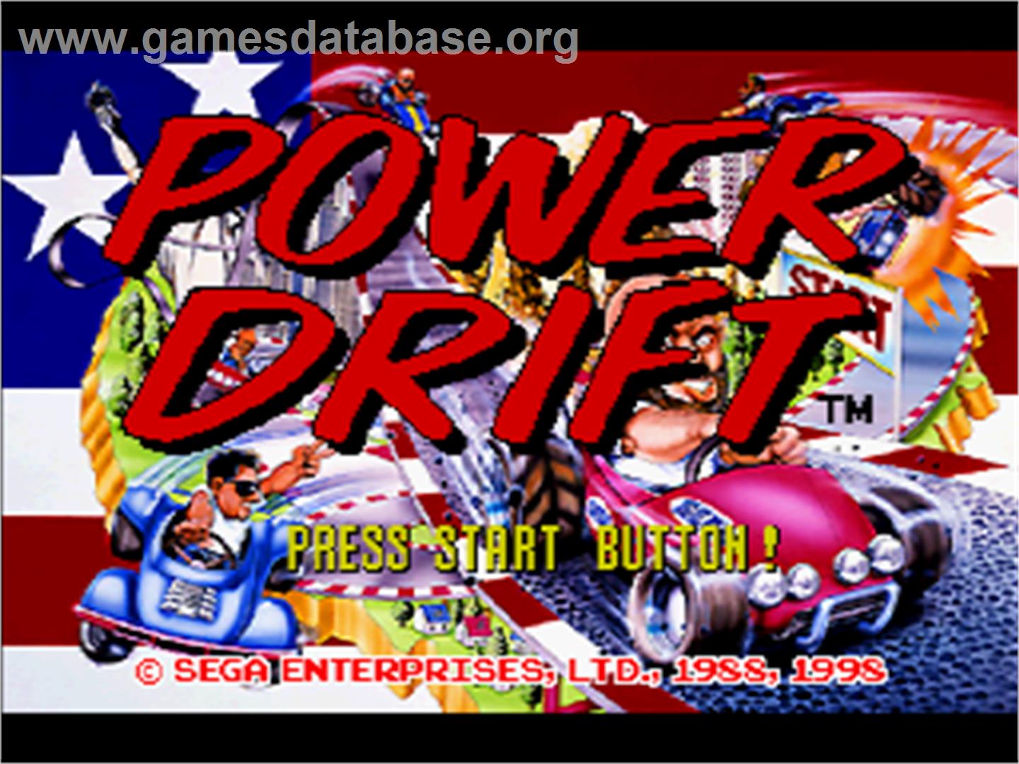Power Drift - Sega Saturn - Artwork - Title Screen