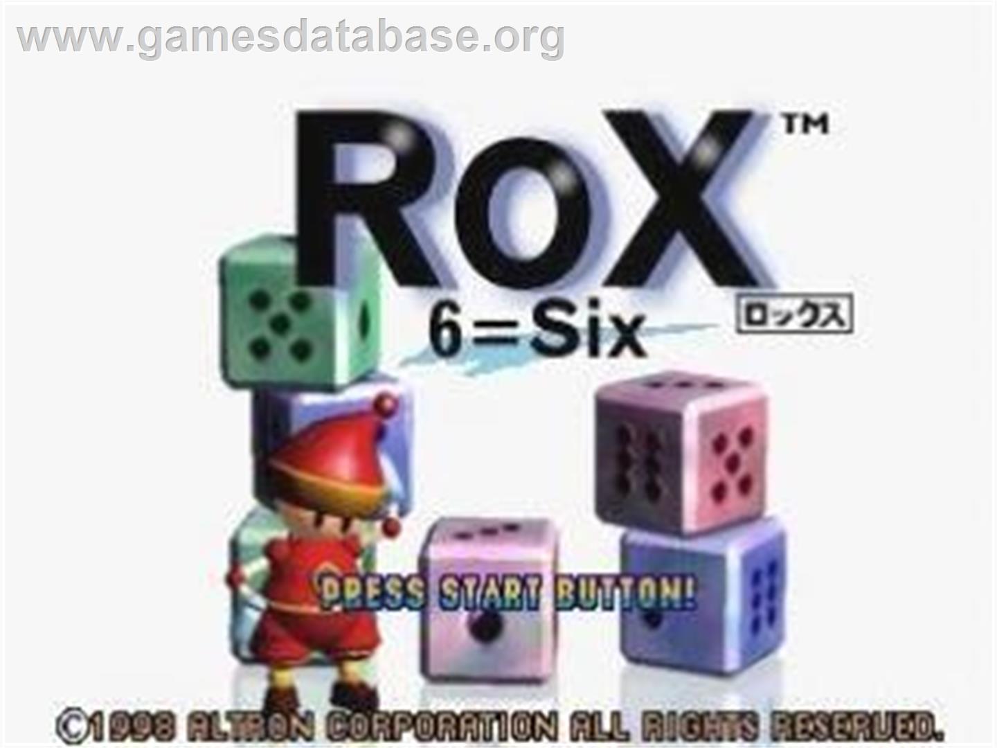 Rox 6=Six - Sega Saturn - Artwork - Title Screen
