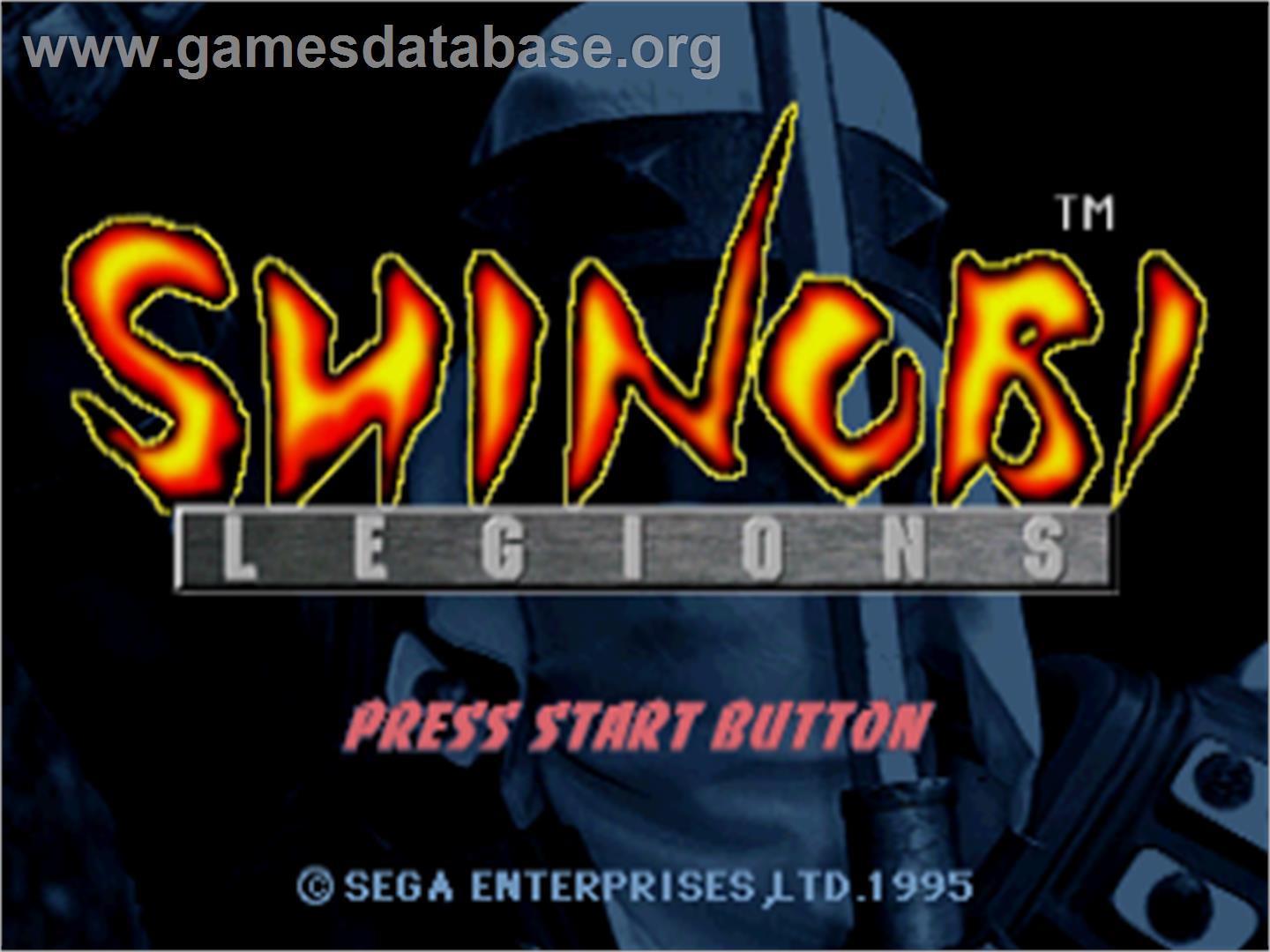 Shinobi Legions - Sega Saturn - Artwork - Title Screen