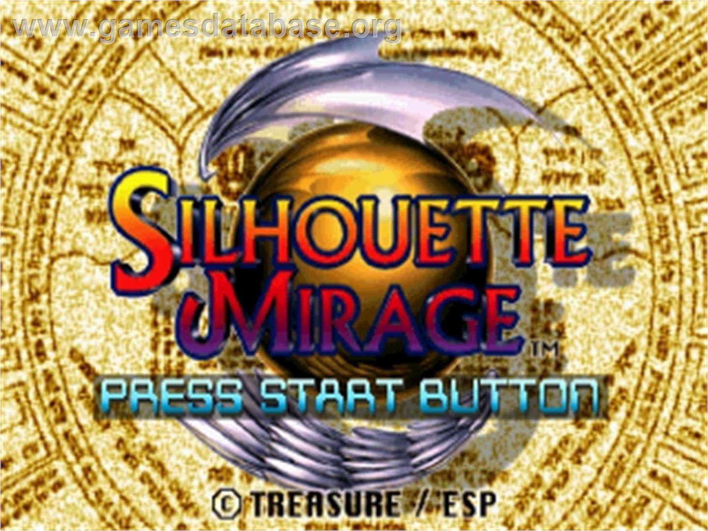 Silhouette Mirage - Sega Saturn - Artwork - Title Screen
