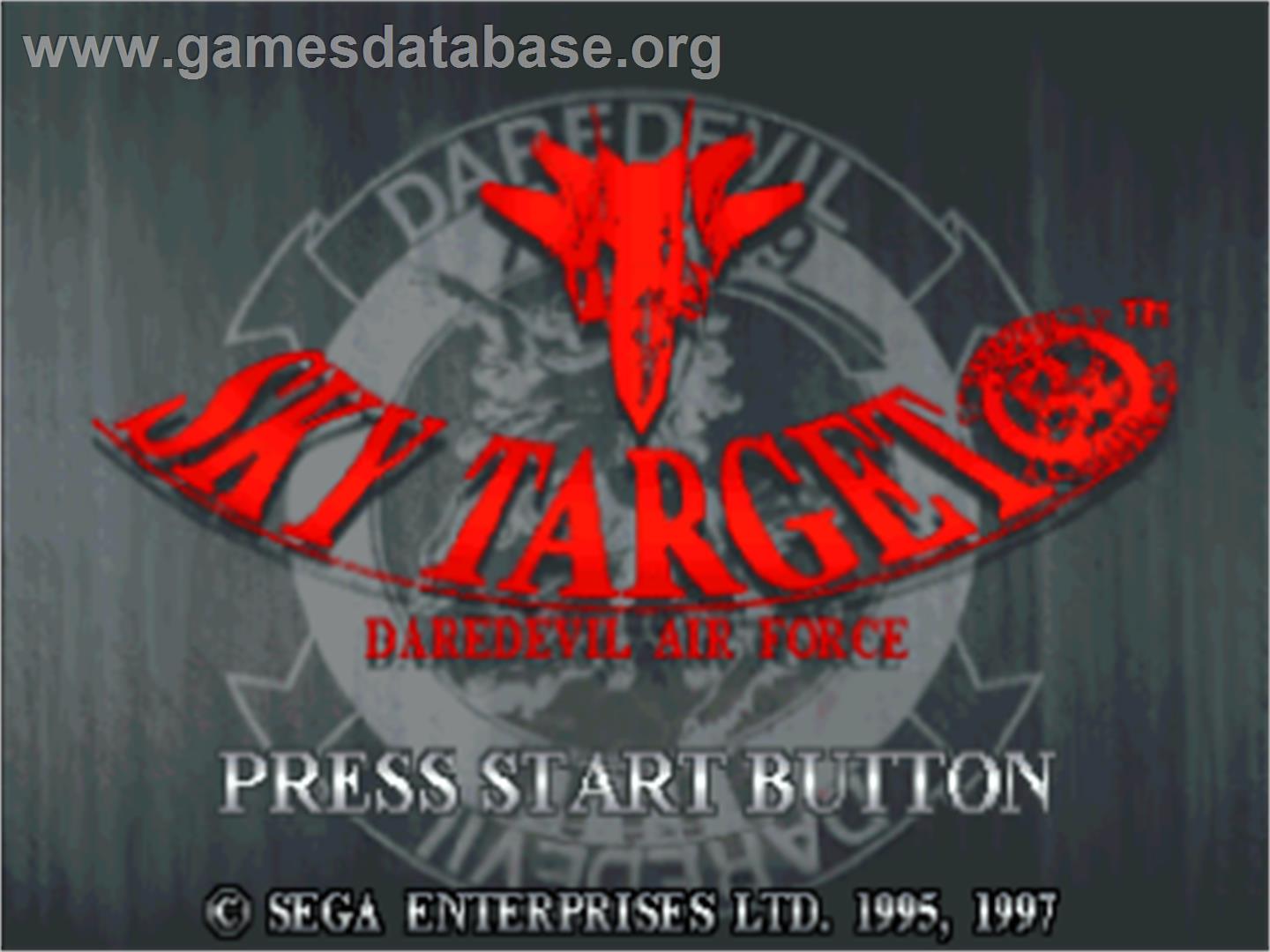Sky Target - Sega Saturn - Artwork - Title Screen