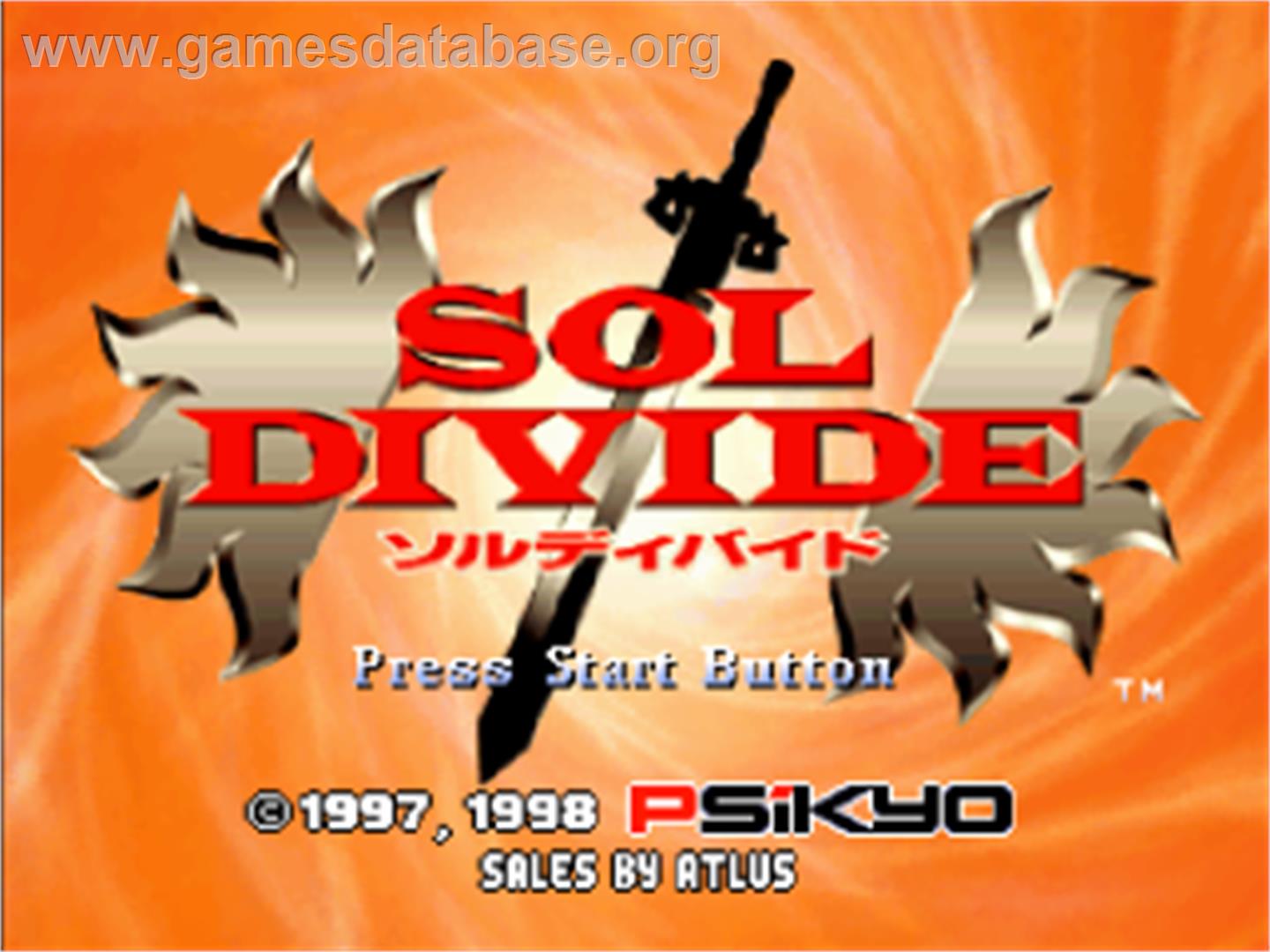 Sol Divide - Sega Saturn - Artwork - Title Screen