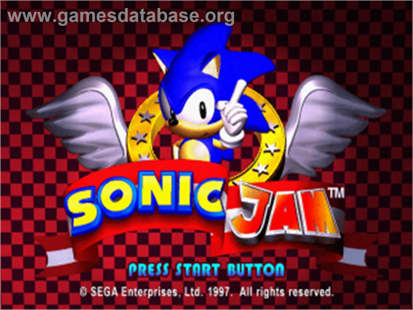 Sonic Jam - Sega Saturn - Artwork - Title Screen