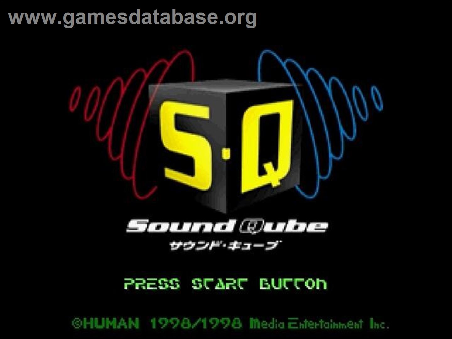 Sound Qube - Sega Saturn - Artwork - Title Screen