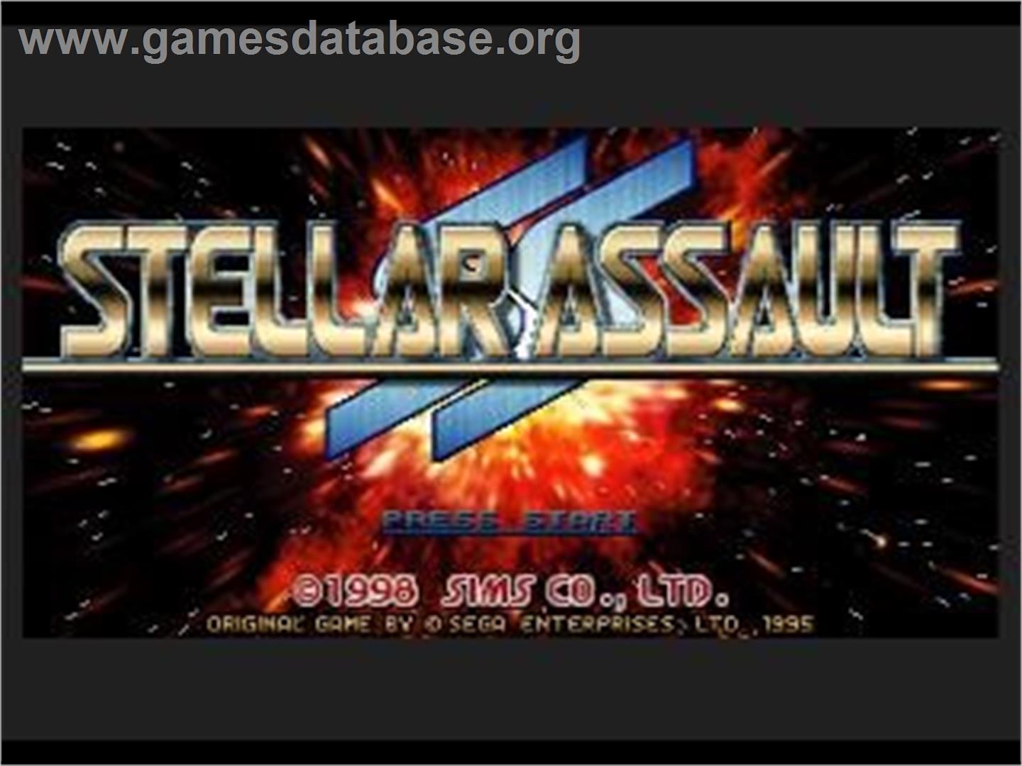 Stellar Assault Ss - Sega Saturn - Artwork - Title Screen
