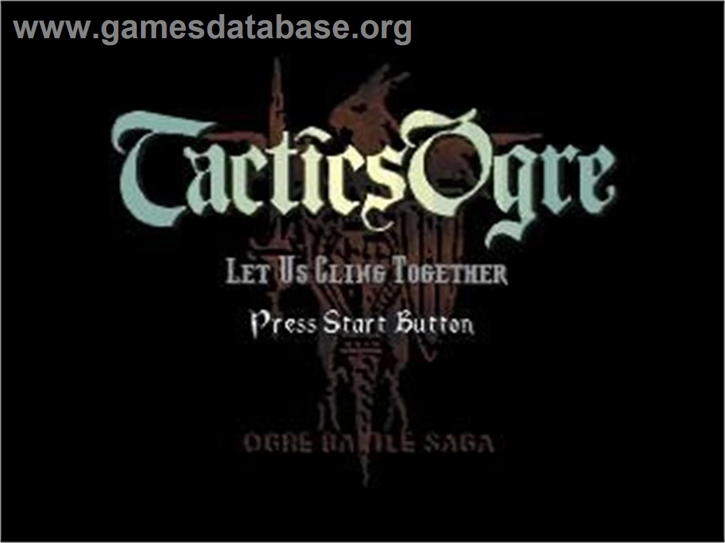 Tactics Ogre - Sega Saturn - Artwork - Title Screen
