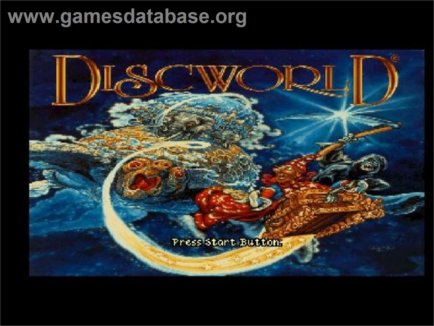 Terry Pratchett's Discworld - Sega Saturn - Artwork - Title Screen