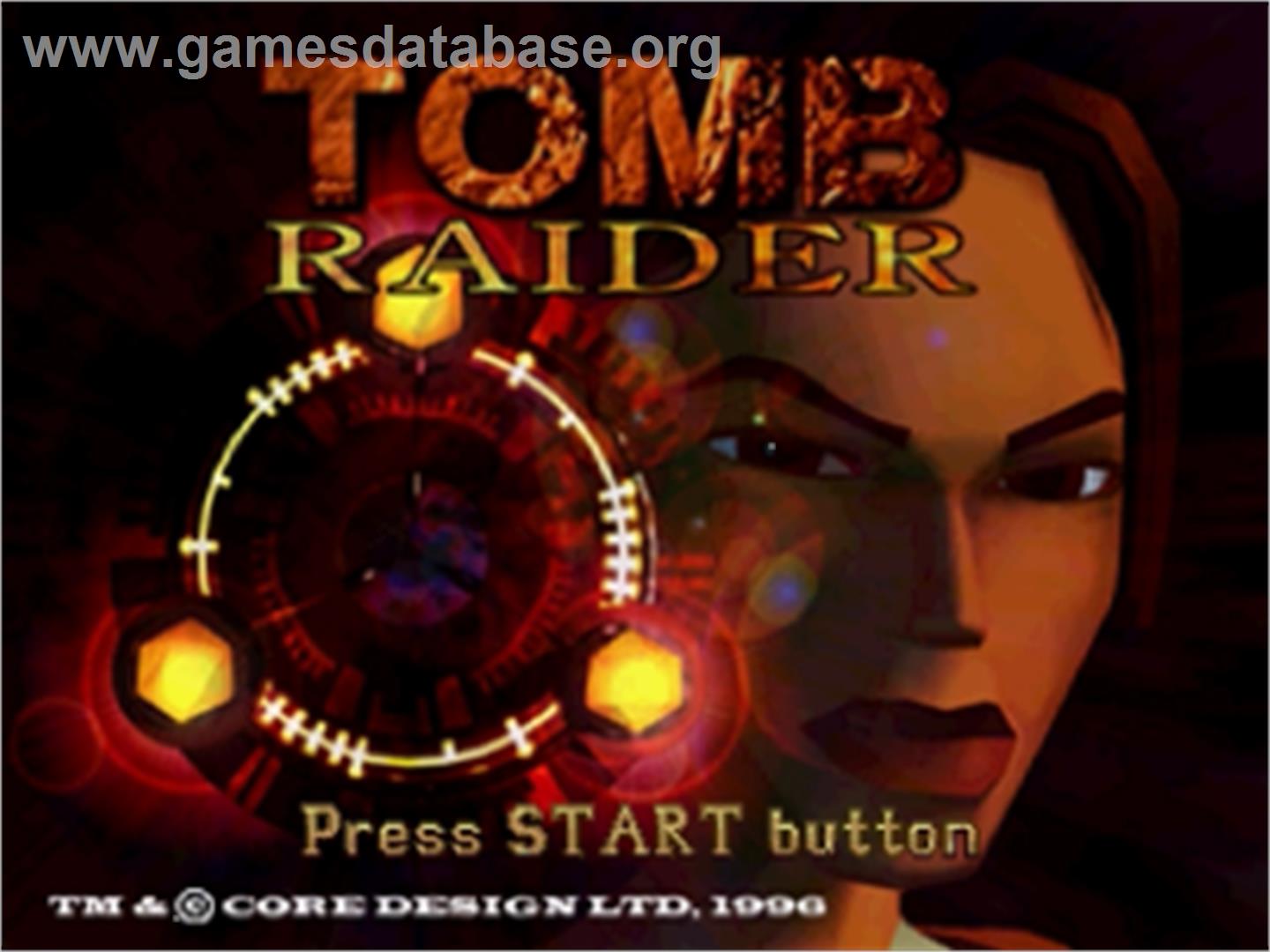 Tomb Raider - Sega Saturn - Artwork - Title Screen